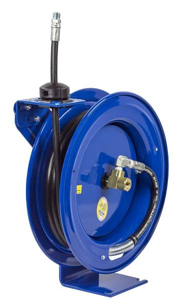 Coxreels Safety Series Spring Rewind Hose Reel for air/water/oil: 1/2" Inner Diameter, 25' hose, 2500 PSI, EZ-P Series, EZ-P-MP-425