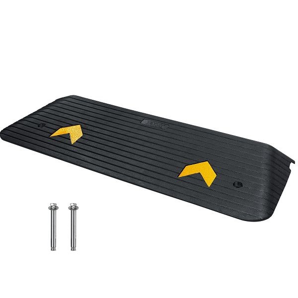 VEVOR Upgraded Rubber Threshold Ramp, 1.5" Rise Wheelchair Ramp Doorway, XBLYPDGB1433XBGE1V0