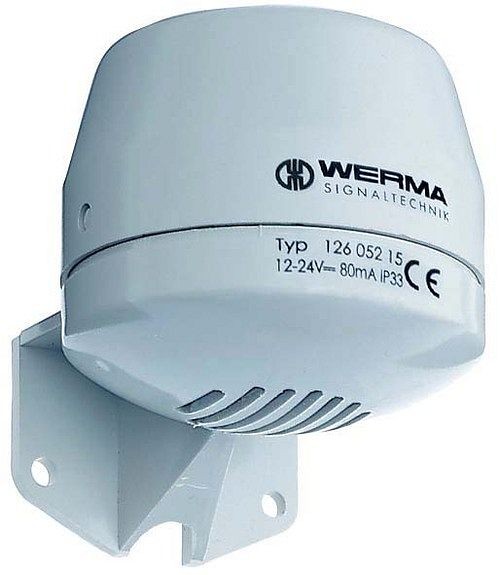 Werma Multi-t.sounder, wall mount, 4 tone, 12-24V DC, Gray, 126.052.15