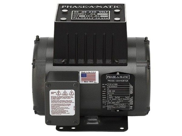 Phase-A-Matic 2 HP, 230V Rotary Phase Converter, UL Certified, R-2