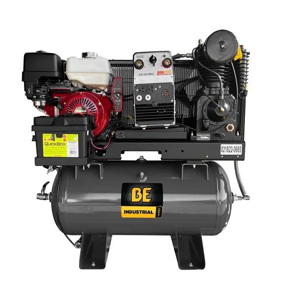 BE Power Equipment 19 CFM @ 175 PSI Gas Air Compressor with Honda GX390 Engine, AC1330HB3000W