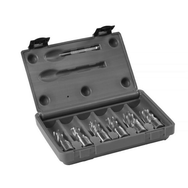 Euroboor HSS annular cutter Kit, 1" Depth of Cut, HCS.KIT/8