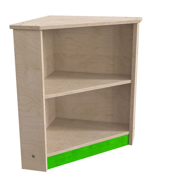 Flash Furniture Bright Beginnings Commercial Grade Wooden Kid's Two Tier Corner Kitchen Cabinet, MK-ME03553-GG