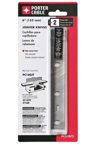 PORTER CABLE 6" Jointer Knives, PC37072