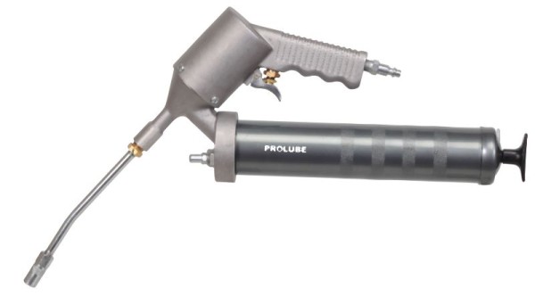 ProLube Automatic Action Air Operated Grease Gun with Steel Extension and Coupler, 480PSI, 1/8" NPT, 43305