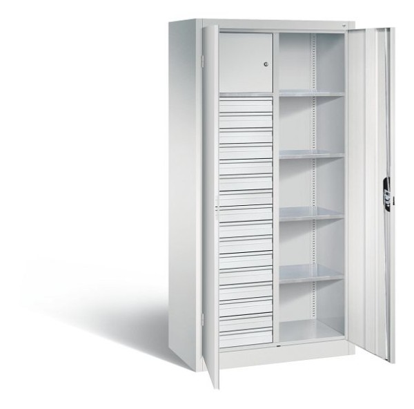 CP Furniture Hinged door cabinet, 16 drawers, Width 930 mm, 8921-3015