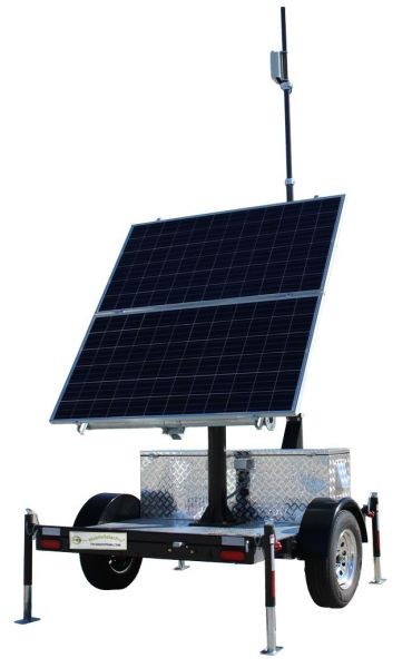Tycon Systems MobileSolarPro 150W Mobile Solar Power System, 720Ah Battery, 720W solar, 24V MPPT Controller, Telecoping Mast, RPMS24-720-720