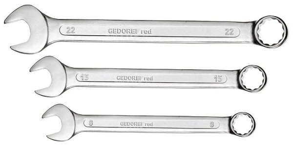 GEDORE red R09105008 Combination spanner set metric, 8-pc, 8-19 mm, 3300988