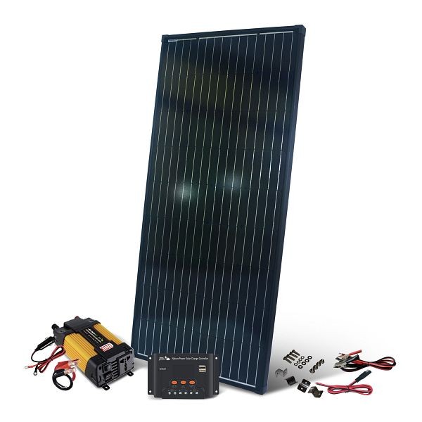 Nature Power 200 Watt Crystalline Solar Panel Kit with 400 Watt Inverter and 12 Volt Charge Controller, 50201