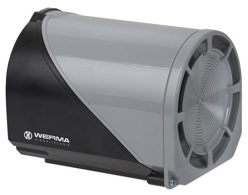 Werma Multi-t.sounder, base & wall mount, 32 tone 24V AC/DC, Black/Gray, 144.000.75