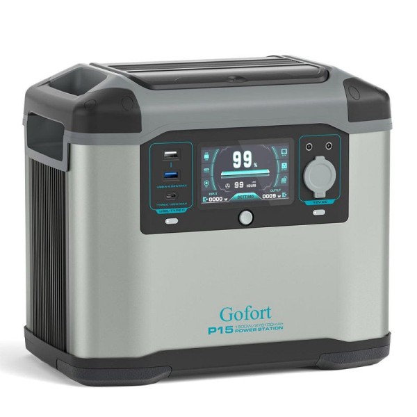 Gofort Portable Backup UPS Power Station 1500W, 1008Wh, GF-P15