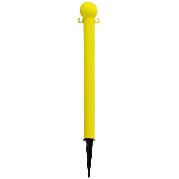 Mr. Chain Deluxe Ground Pole, Yellow, 3-Inch Diameter x 35-Inch Height, 95502