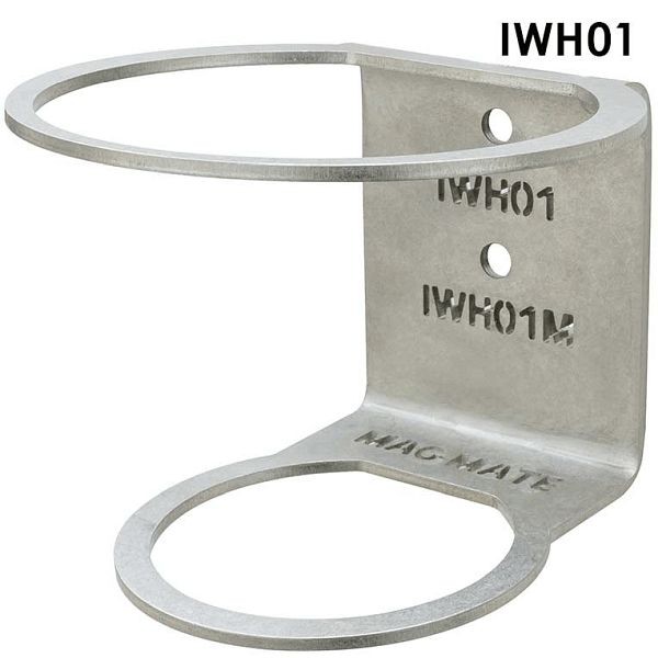 Mag-Mate Impact Wrench & Heat Gun Holder, 3.37" Dia. Top Loop, 2.35" Lower Loop, 0.266" Mounting holes, IWH01