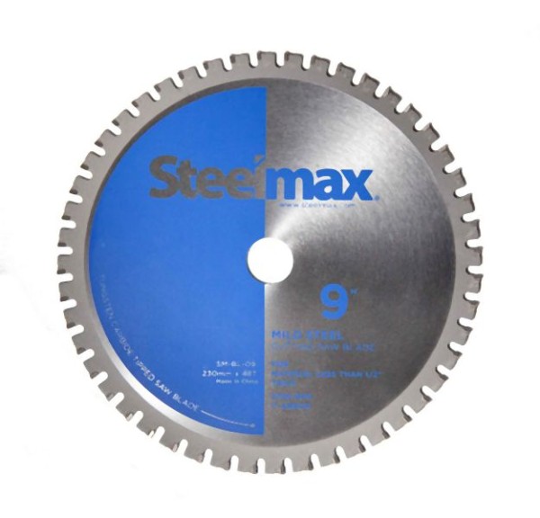 Steelmax 9" Tungsten Carbide Tipped Metal Cutting Saw Blade for Mild Steel, SM-BL-09
