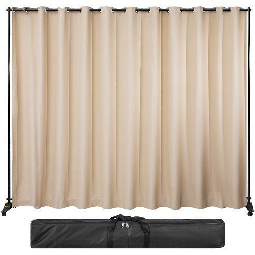 VEVOR Room Divider Privacy Screen Rolling Partition Screen Home Office Dorm, Beige, PFWMSBDDWCNCPA6MVV0
