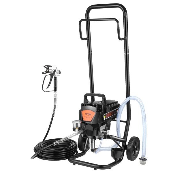 VEVOR Stand Airless Paint Sprayer, 950W 3000PSI High Efficiency Electric Airless Sprayer With Cart, ZSSGYWQPTJLSXA6A7V1
