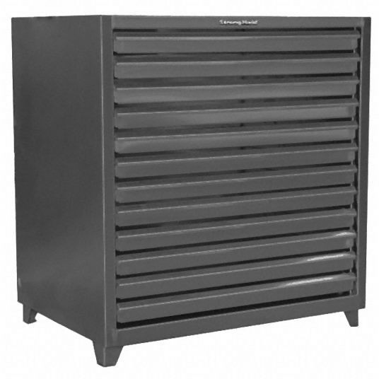 Strong Hold Heavy Duty Storage Cabinet, Dark Gray, 53 in H X 50 in W X 36 in D, Assembled, 4.24.2-360-12DB