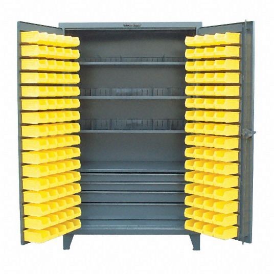 Strong Hold Bin Cabinet, Total Number of Bins 144, 4 Cabinet Shelves, 46-BSC-301-4DB-3SOS-20VD