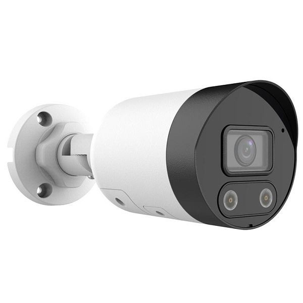 Supercircuits 4 Megapixel Starlight IP Fixed Bullet Camera with Advanced Analytics, White Light Strobes and Audio Alarm, HNC34-UAIS-0