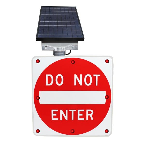 Stop-Lite Solar LED 30" Do Not Enter Sign (HIP), SOL R5-1 HIP30