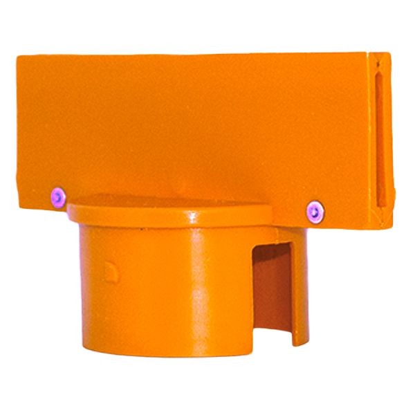 Mr. Chain 3-Inch Stanchion Sign Adapter, Safety Orange, 93012