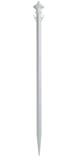 Mr. Chain Solid Colonial Ground Pole, White, overall height 28-Inch, Quantity of pieces: 24, 90901-24