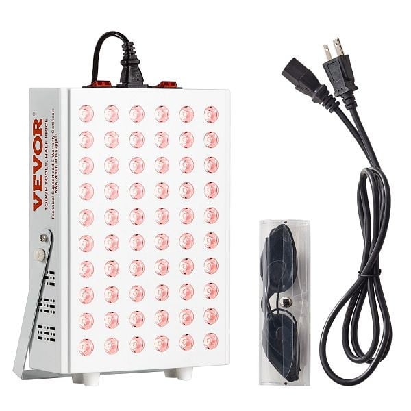 VEVOR Red Light Therapy for Body Face, 60 Dual-Chip LEDs, Red 660nm & Near Infrared 850nm Combo, YSZDXHGZLMBH1S7N3V1
