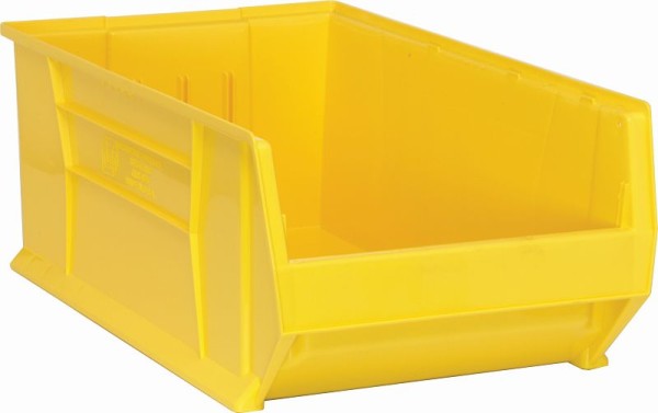 Quantum Storage Systems Hulk 30" Container, 29-7/8"L x 18-1/4"W x 12"H, stackable, polypropylene, yellow, QUS975YL