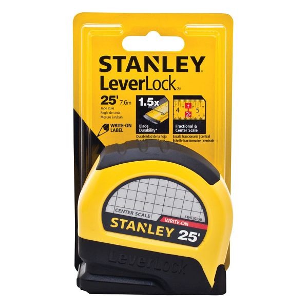Stanley 25 ft. x 1" Center Read Tape, STHT30758L