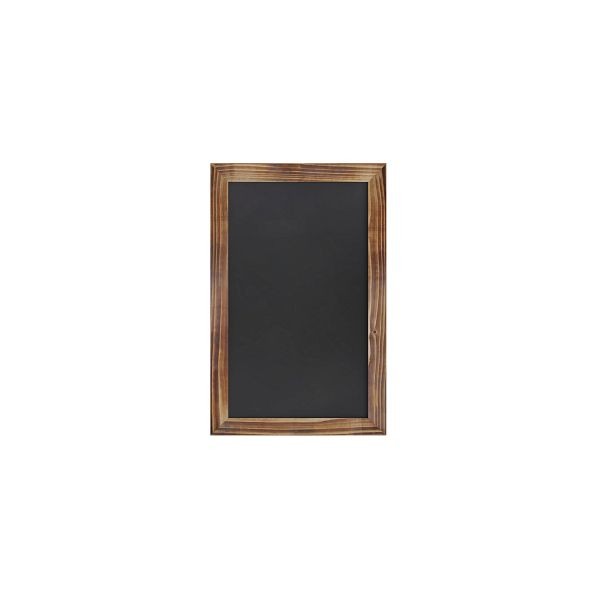 Flash Furniture Canterbury 11" x 17" Torched Brown Wall Mount Magnetic Chalkboard Sign with Eraser, HGWA-GDIS-CRE8-762315-GG