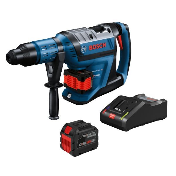 Bosch PROFACTOR 18V Hitman Connected-Ready SDS-max® 1-7/8 Inches Rotary Hammer Kit with (2) CORE18V 12.0 Ah PROFACTOR Exclusive Batteries, 0611913117