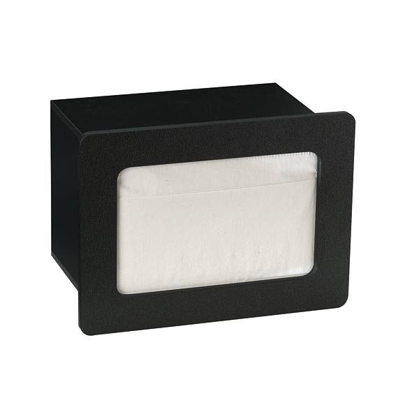Dispense Rite Built-in napkin dispenser - Black Polystyrene, FMN-1BT
