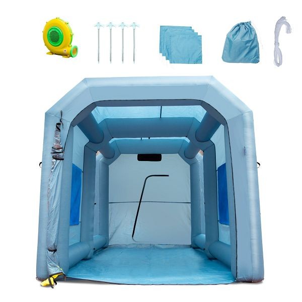 VEVOR Inflatable Paint Booth, 13x10x9ft Inflatable Spray Booth, CQ13109FT950WSOKVV1