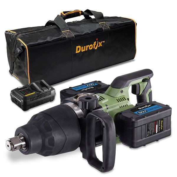 Durofix 60V Cordless 1 inch Brushless Jumbo Impact Wrench 5-Stage Torque Control (up to 3,000 ft-lbs), 2-Battery Kit, RI60176-P2
