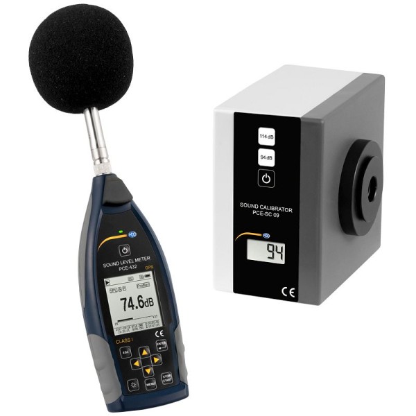PCE Instruments Portable Professional Sound Calibrator Class 1, PCE-432-SC 09