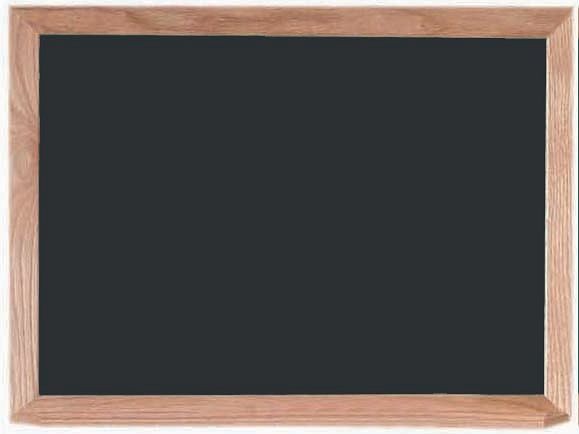 AARCO Composition Chalkboard, 18" x 24", Red Oak Frame, OC1824B
