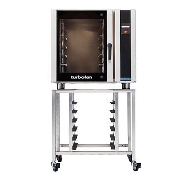 Moffat Turbofan E35T6-26 - Full Size Electric Convection Oven Touch Screen Control on a Stainless Steel Stand, WxDxH: 35.9x36.9x68.9", E35T6-26 and SK35