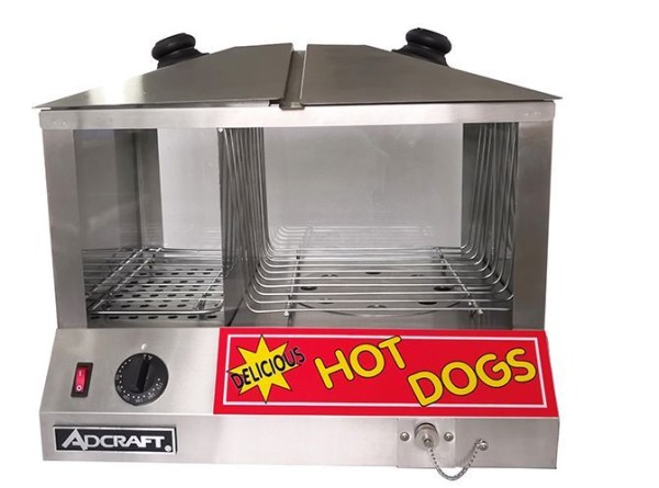 Adcraft Hot Dog Steamer, HDS-1300W/100