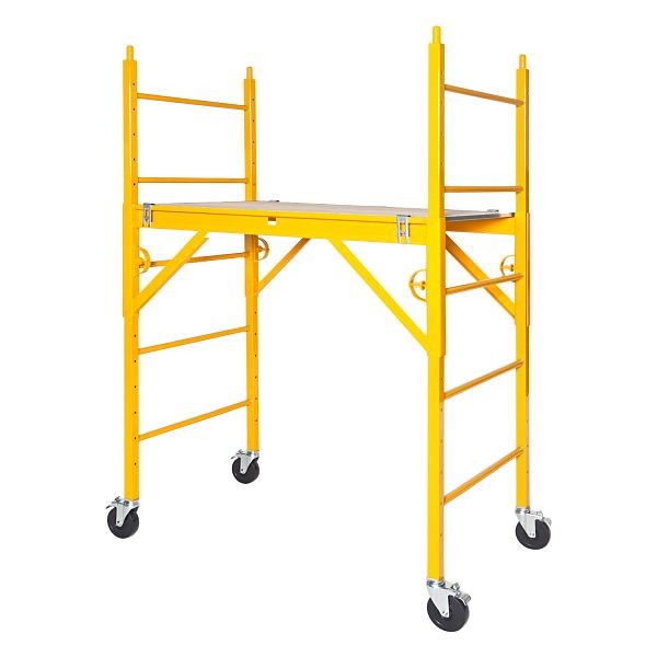 NU-WAVE "Classic" Complete Scaffold With 5 in. Silver Line Casters, 78" H x 50" L x 29.5" W, 640CL W/PC5B-S