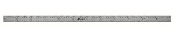 Mitutoyo Steel Rule, 12 In, 5R, 1/2 In Wide, Flex, 182-223