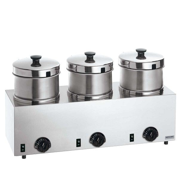 Server Triple Well Warmer with Insets, 85900