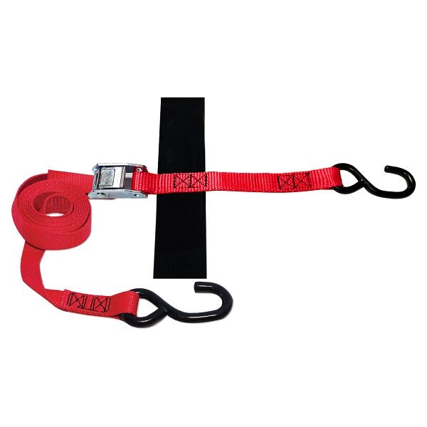 SNAP-LOC 1" X 8' S-Hook Strap Tie-Down with Cam 1500 Lb, Bulk Box, Quantity: 20 Pieces, SLTHS108CR