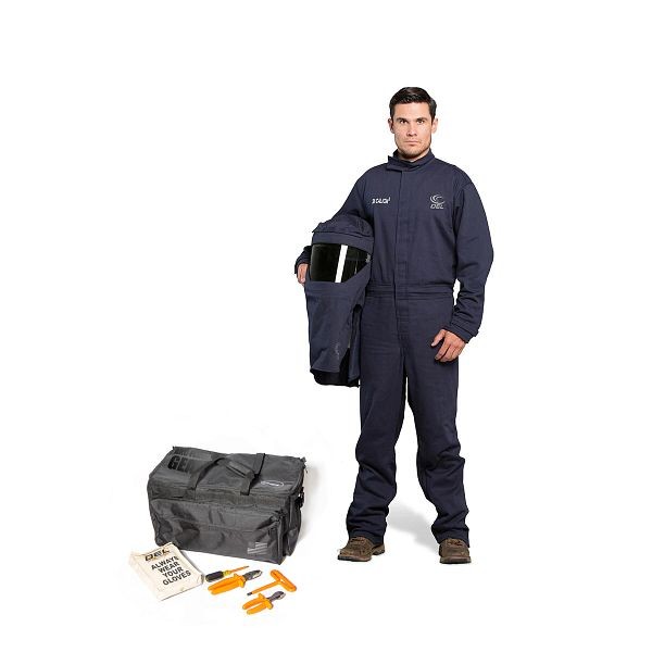 OEL 25 CAL Coveralls Kit - (Without Gloves) with Switchgear Hood, Size: S, AFW25-NFC-S