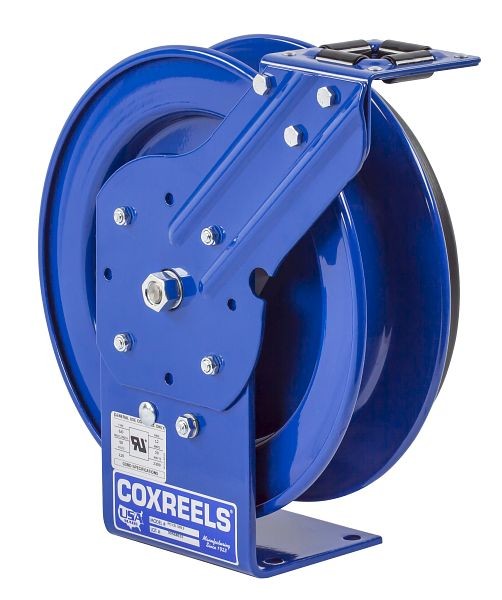 Coxreels Power Cord Spring Rewind Reels: 12AWG, 50' Less Cord & Accessory, PC Series, PC13L-5012