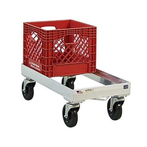 New Age Industrial Milk Crate Dolly, Open Frame, 13-3/4"W x 9"H x 28-1/4"D, 1620