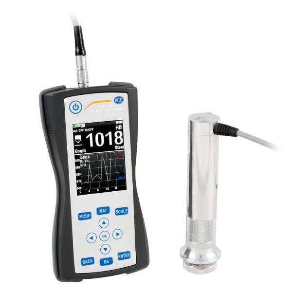 PCE Instruments Ultrasonic Hardness Tester including 50N UCI Probe, PCE-3500