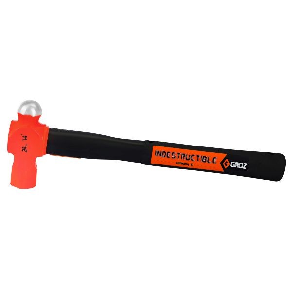 Groz 14" Indestructible Ball Pein Hammer, 24ounces, 34540