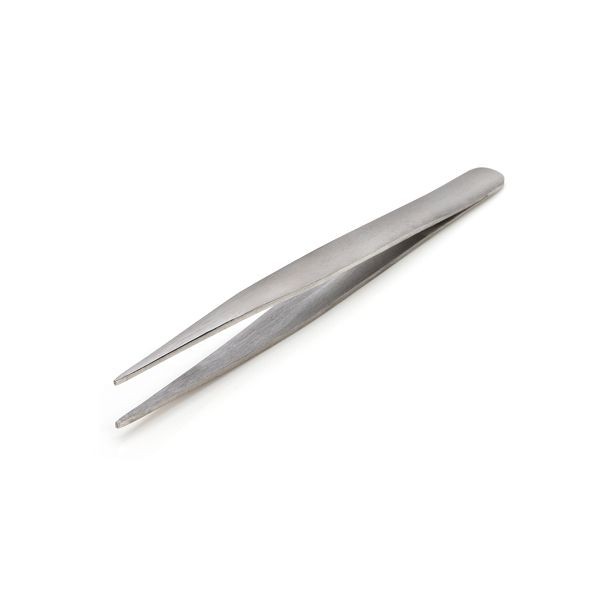 STEELMAN 4.75-Inch Straight Sharp Tip Utility Tweezers, 05612