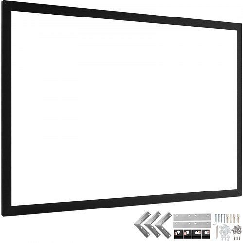 VEVOR 100 16:9 Fixed Frame Projector Screen Hd 4k Home Theatre 3d Great Wholesale, TYPM100IN16-9HK01V0
