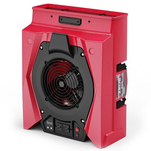 AlorAir Zeus 900, Red, Air Mover Professional Dryer, 950 CFM with 1.8 Amps, Variable Speed, B07RYT2R2C